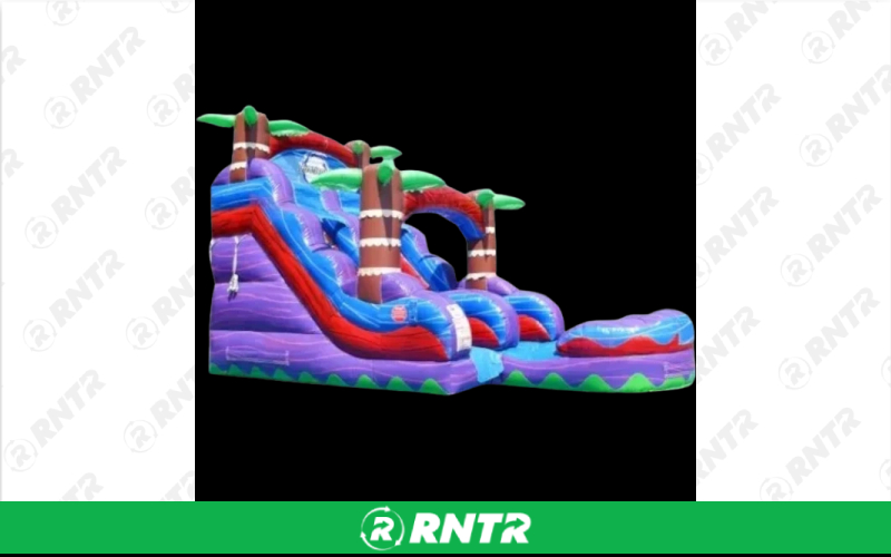  15' Purple Hurricane Slide – For rent in waycross, georgia – CBR EQUIPMENT RENTAL | RNTR.com – Image 1