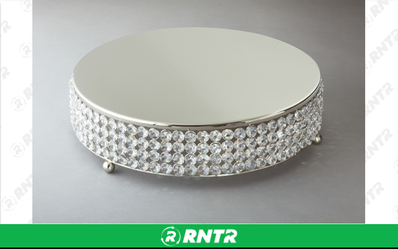 Generic 19.5 Round Beaded Crystal Cake Stand – For rent in york, pennsylvania – A and R Rental | RNTR.com – Image 1