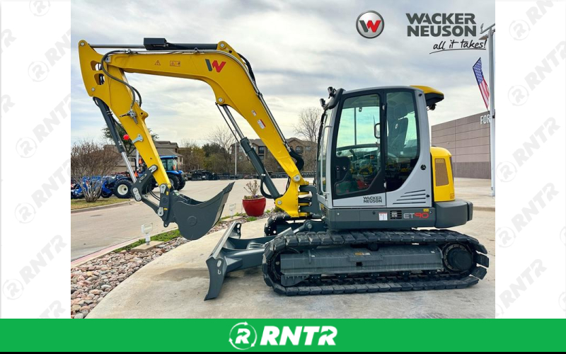 Wacker Neuson 19500lb Excavator ET90 Cab – For rent in Fort Worth, Texas – FW EQUIPMENT RENTALS | RNTR.com – Image 2 of 3