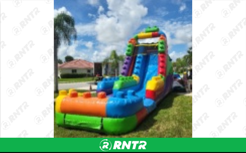 Generic 20ft Lego Blocks Water Slide – For rent in Pompano Beach, Florida – Palm Beach Party and Bounce | RNTR.com – Image 2 of 2