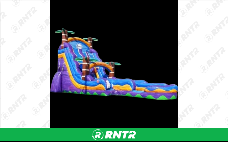  22' Purple Hurricane Slide – For rent in waycross, georgia – CBR EQUIPMENT RENTAL | RNTR.com – Image 1
