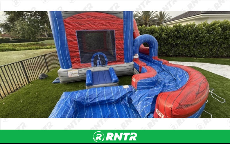 Generic 4 in 1 Jump & Splash USA Combo – For rent in pompano-beach, florida – South Florida Bounce | RNTR.com – Image 1