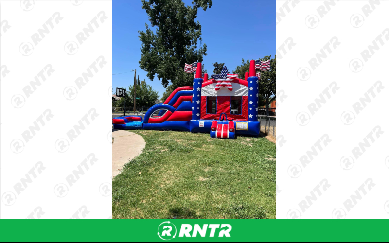 Generic 4 in 1 Stars and Stripes Combo DL – For rent in pompano-beach, florida – South Florida Bounce | RNTR.com – Image 1