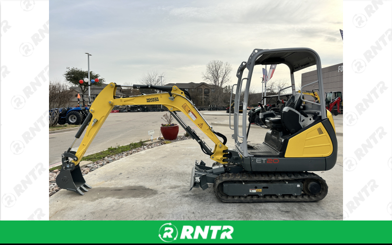 Wacker Neuson 4200lb Mini Excavator ET20 ROPS – For rent in Fort Worth, Texas – FW EQUIPMENT RENTALS | RNTR.com – Image 2 of 3