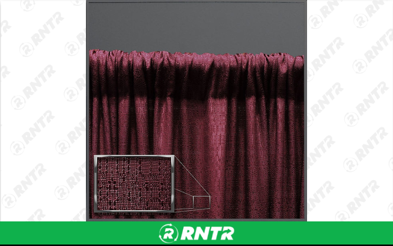 Generic 8' Pipe and Drape - Burgundy – For rent in Spokane, Washington – Entertainment Warehouse | RNTR.com – Image 2 of 2