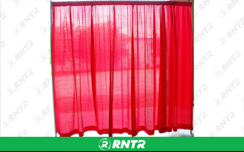 Generic 8' Pipe and Drape - Red – For rent in spokane, washington – Entertainment Warehouse | RNTR.com – Image 1