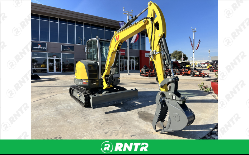 Wacker Neuson 8800lb Mini Excavator EZ36 CAB – For rent in Fort Worth, Texas – FW EQUIPMENT RENTALS | RNTR.com – Image 2 of 3