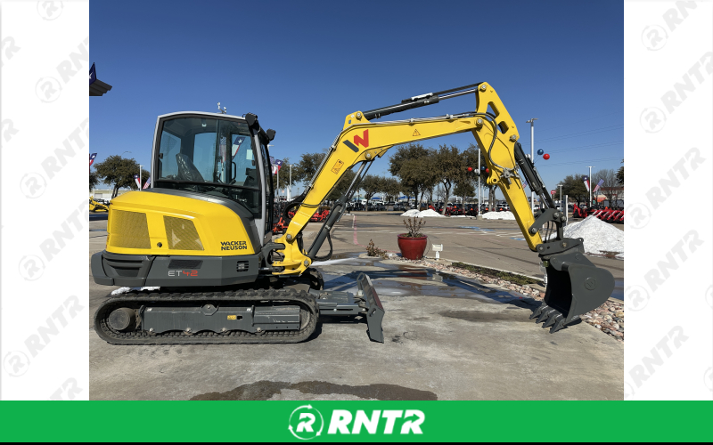 Wacker Neuson 9400lb Mini Excavator ET42 CAB – For rent in fort-worth, texas – FW EQUIPMENT RENTALS | RNTR.com – Image 1