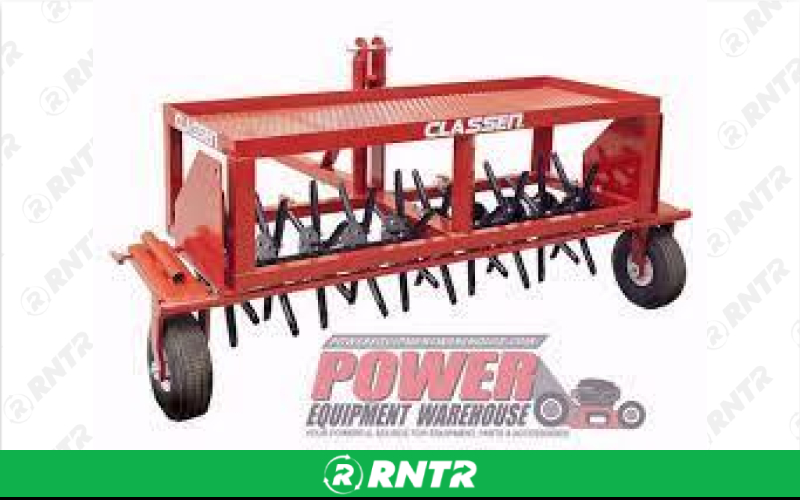 Generic AERATOR - 3PT HITCH OR TOW - 60 PLUG - RED – For rent in fayetteville, tennessee – Christopher Equipment | RNTR.com – Image 1