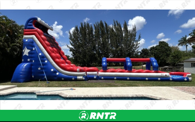 Generic All American Water Slide 30ft DL – For rent in Pompano Beach, Florida – Palm Beach Party and Bounce | RNTR.com – Image 1 of 3