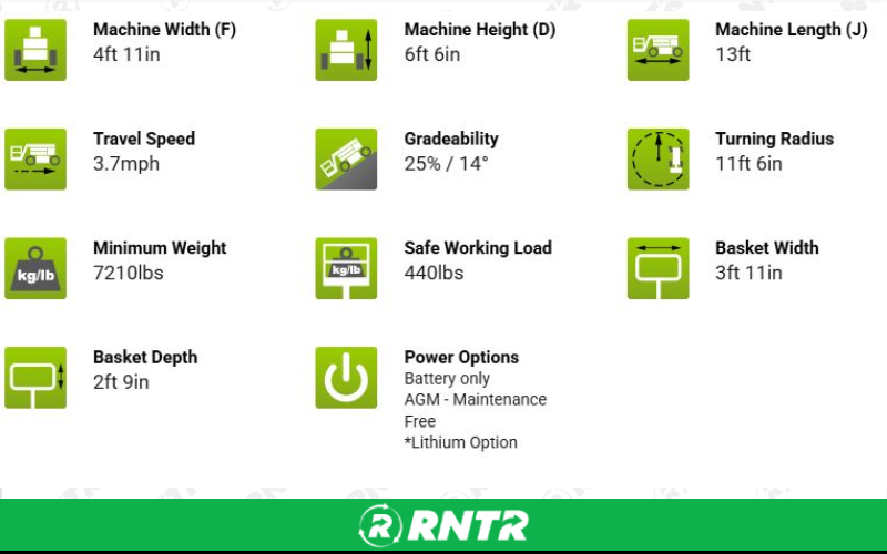 Generic ARTICULATING BOOM LIFT - 34 FT - ELECTRIC – For rent in manchester, tennessee – Christopher Equipment | RNTR.com – Image 1