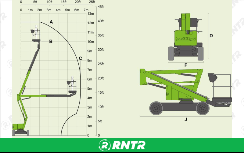 Generic ARTICULATING BOOM LIFT - 34 FT - ELECTRIC – For rent in Manchester, Tennessee – Christopher Equipment | RNTR.com – Image 2 of 3