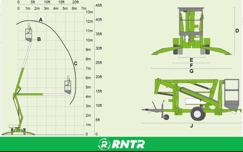 Generic ARTICULATING BOOM LIFT - TOWABLE - 34 FT – For rent in Hazel Green, Alabama – Christopher Equipment  | RNTR.com – Image 2 of 3