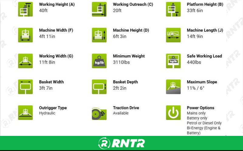 Generic ARTICULATING BOOM LIFT - TOWABLE - 34 FT – For rent in Manchester, Tennessee – Christopher Equipment | RNTR.com – Image 3 of 3
