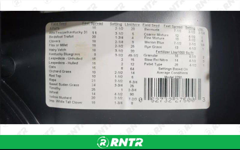 Generic BAG SEEDER - SPREADER – For rent in Lafayette, Indiana – Midwest Rentals Inc  | RNTR.com – Image 2 of 2