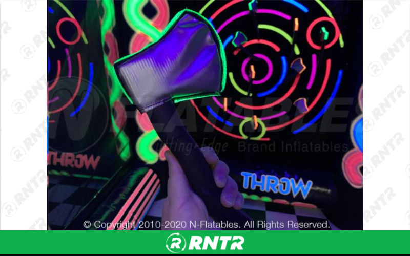 Generic BATTLE AXE BLACKLIGHT THROW MOONWALK – For rent in lafayette, indiana – Midwest Rentals Inc  | RNTR.com – Image 1