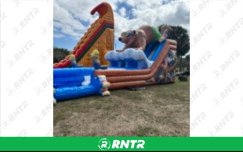 Generic Bear Camp Water Slide 20ft DL – For rent in Pompano Beach, Florida – Palm Beach Party and Bounce | RNTR.com – Image 1 of 3
