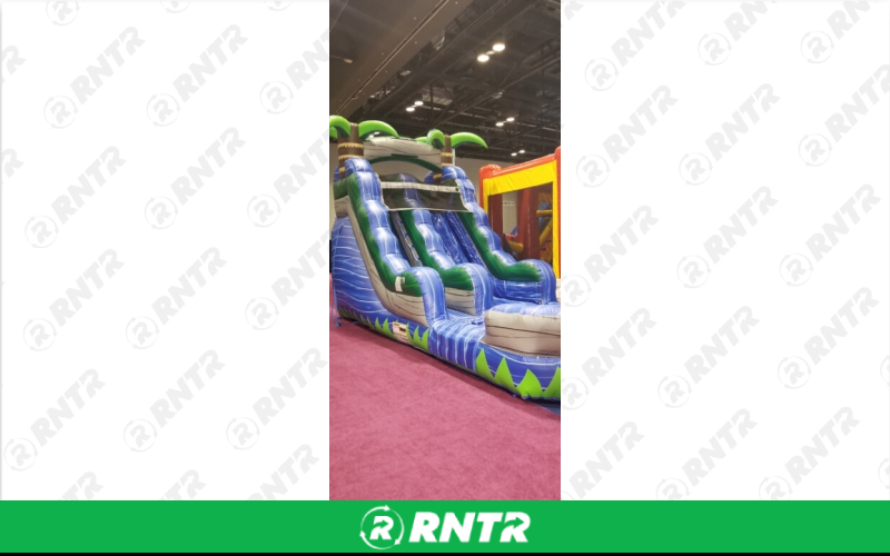 Generic Blue Crush Water Slide – For rent in Pompano Beach, Florida – Palm Beach Party and Bounce | RNTR.com – Image 1 of 1
