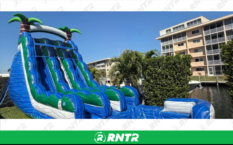 Generic Blue Falls Water Slide 25ft DL – For rent in Pompano Beach, Florida – Palm Beach Party and Bounce | RNTR.com – Image 3 of 3