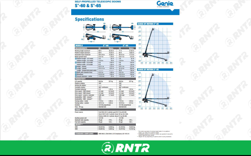 Generic BUCKET LIFT - 60FT - TELESCOPIC 4WD – For rent in Fayetteville, Tennessee – Christopher Equipment | RNTR.com – Image 2 of 2