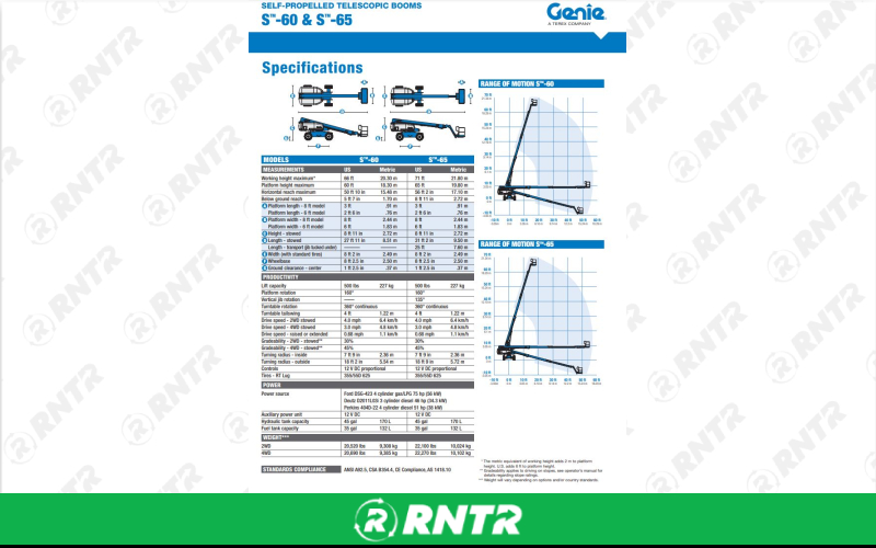 Generic BUCKET LIFT -65FT - TELESCOPIC - 4WD W/ JIB – For rent in manchester, tennessee – Christopher Equipment | RNTR.com – Image 1
