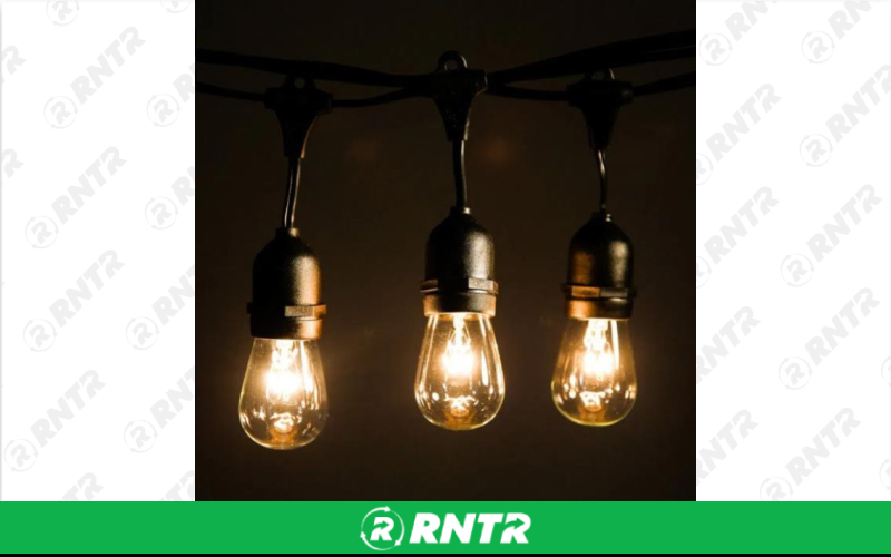 Generic CAFE' LIGHTS - BLACK 50' – For rent in Lafayette, Indiana – Midwest Rentals Inc  | RNTR.com – Image 1 of 1