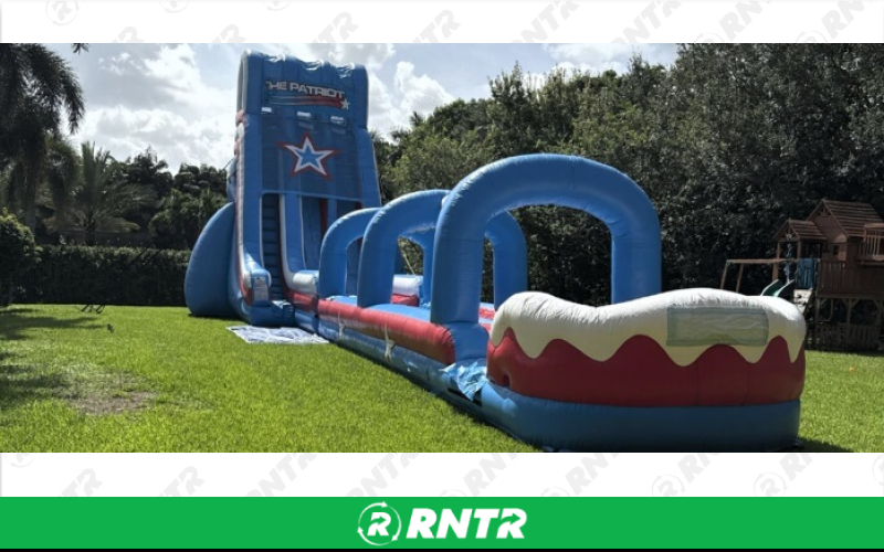 Generic Captain America Water Slide – For rent in Pompano Beach, Florida – Palm Beach Party and Bounce | RNTR.com – Image 1 of 1