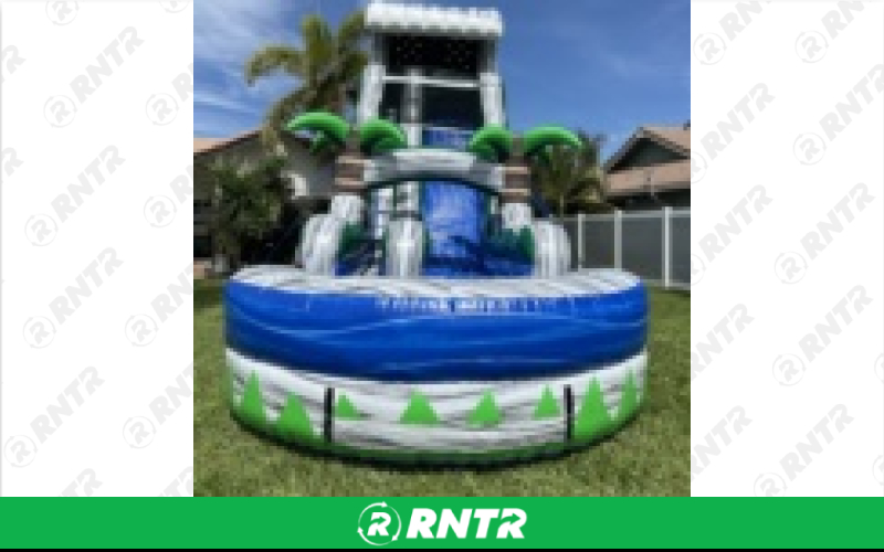 Generic Cascade Crush Water Slide w/ Pool – For rent in Pompano Beach, Florida – Palm Beach Party and Bounce | RNTR.com – Image 1 of 2