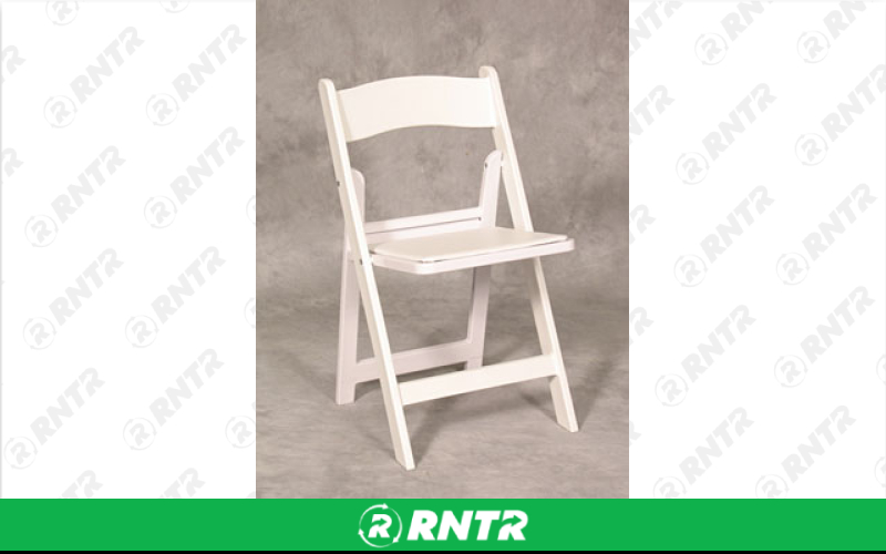 Generic CHAIR - WHITE PADDED – For rent in Lafayette, Indiana – Midwest Rentals Inc  | RNTR.com – Image 1 of 1