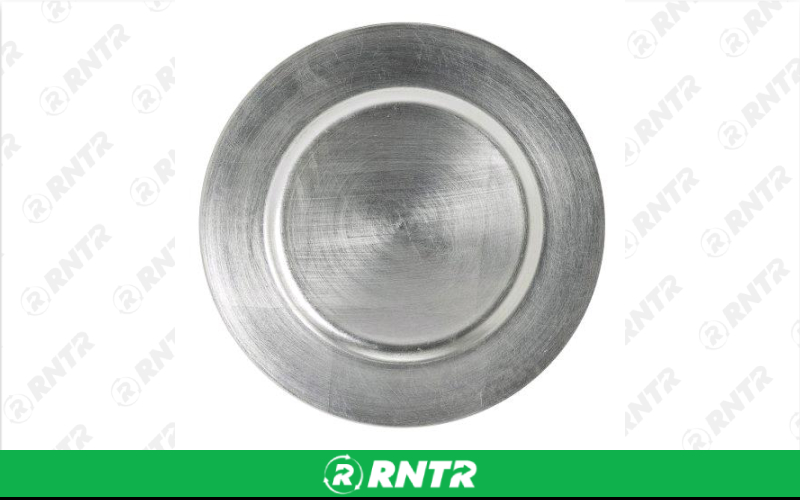 Generic CHARGER PLATE - SILVER – For rent in lafayette, indiana – Midwest Rentals Inc  | RNTR.com – Image 1