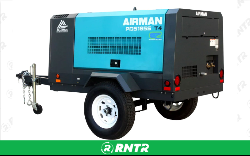 Generic COMPRESSOR - 185-CFM  -DIESEL – For rent in fayetteville, tennessee – Christopher Equipment | RNTR.com – Image 1