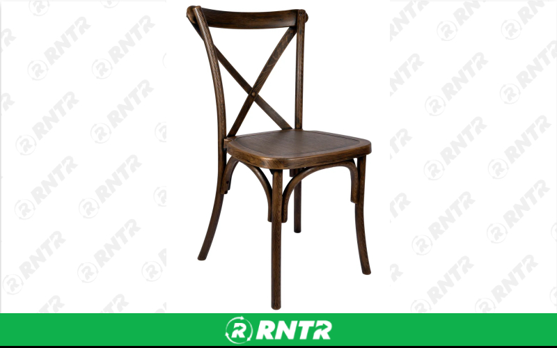 Generic Crossback Chair - Fruitwood – For rent in york, pennsylvania – A and R Rental | RNTR.com – Image 1