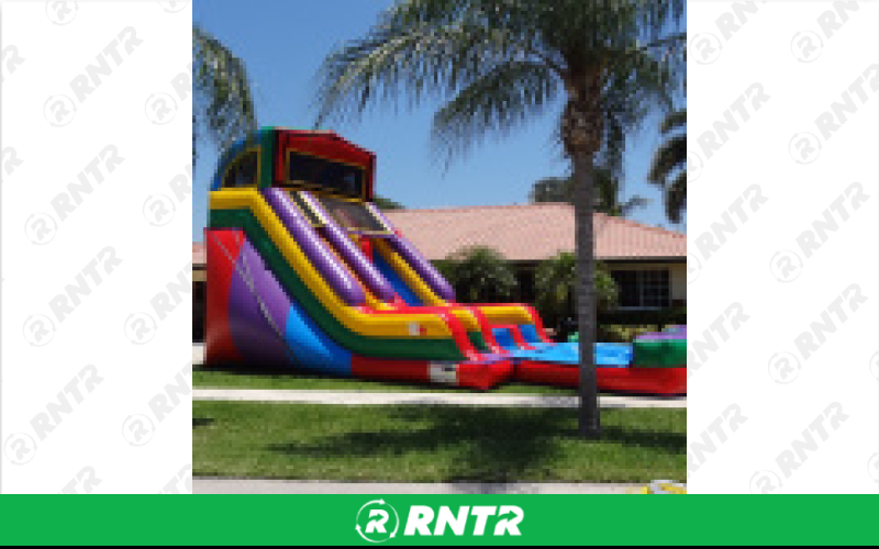 Generic Custom Themed 2 Lane Water Slide – For rent in Pompano Beach, Florida – Palm Beach Party and Bounce | RNTR.com – Image 1 of 3