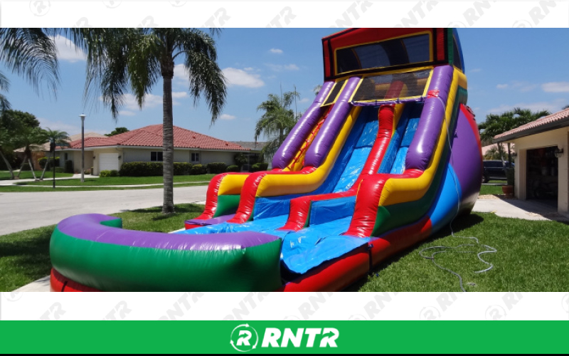Generic Custom Themed 2 Lane Water Slide – For rent in Pompano Beach, Florida – Palm Beach Party and Bounce | RNTR.com – Image 2 of 3