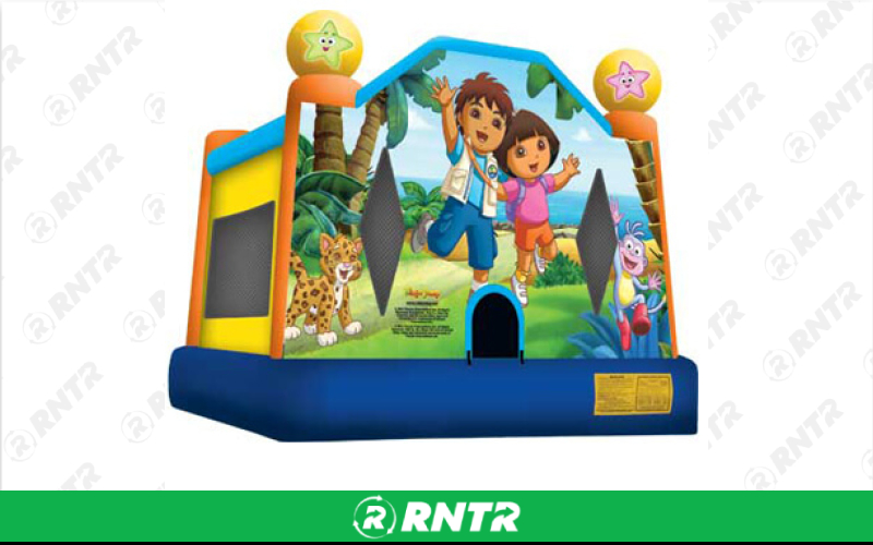 Generic Deluxe Dora/Diego Bounce House – For rent in pompano-beach, florida – South Florida Bounce | RNTR.com – Image 1