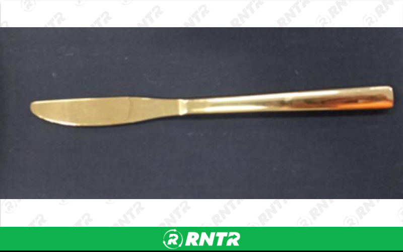 Generic DINNER KNIFE - GOLD - PACKAGE OF TEN – For rent in lafayette, indiana – Midwest Rentals Inc  | RNTR.com – Image 1