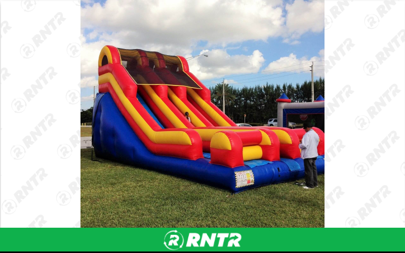 Generic Dual Lane Screamer 20ft – For rent in pompano-beach, florida – South Florida Bounce | RNTR.com – Image 1