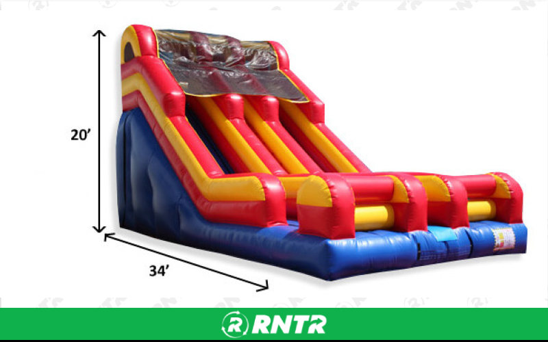 Generic Dual Lane Screamer 20ft – For rent in Pompano Beach, Florida – Palm Beach Party and Bounce | RNTR.com – Image 3 of 3
