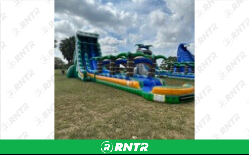 Generic Emerald Crush Water Slide 30ft DL – For rent in Pompano Beach, Florida – South Florida Bounce | RNTR.com – Image 3 of 3
