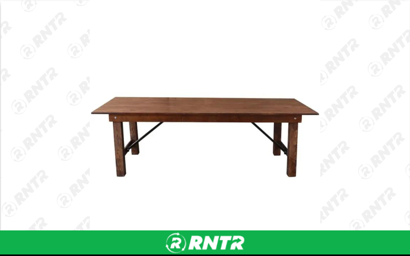 Generic FARMHOUSE FOLDING FARM TABLE – For rent in Lafayette, Indiana – Midwest Rentals Inc | RNTR.com – Image 3 of 3