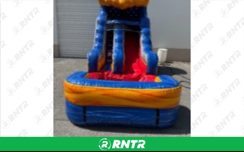 Generic Fireblast water slide 12' – For rent in pompano-beach, florida – South Florida Bounce | RNTR.com – Image 1