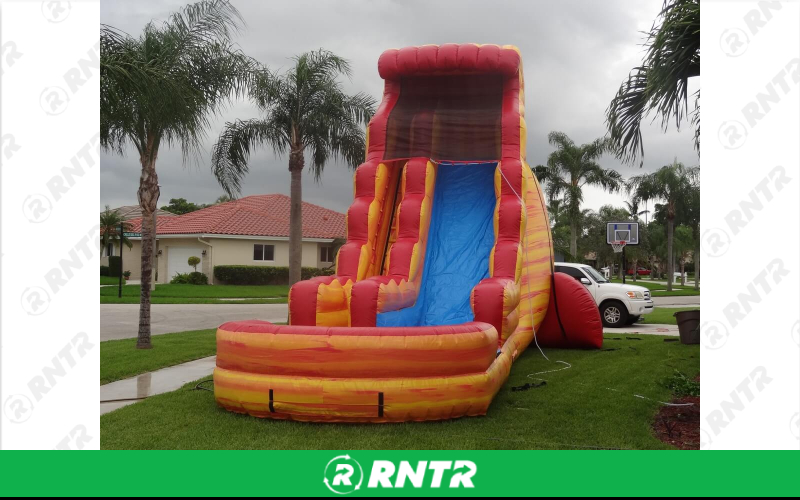 Generic Firestorm Water Slide – For rent in pompano-beach, florida – South Florida Bounce | RNTR.com – Image 1