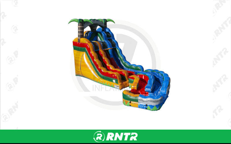Generic Frankenstein Twist Water Slide – For rent in pompano-beach, florida – South Florida Bounce | RNTR.com – Image 1