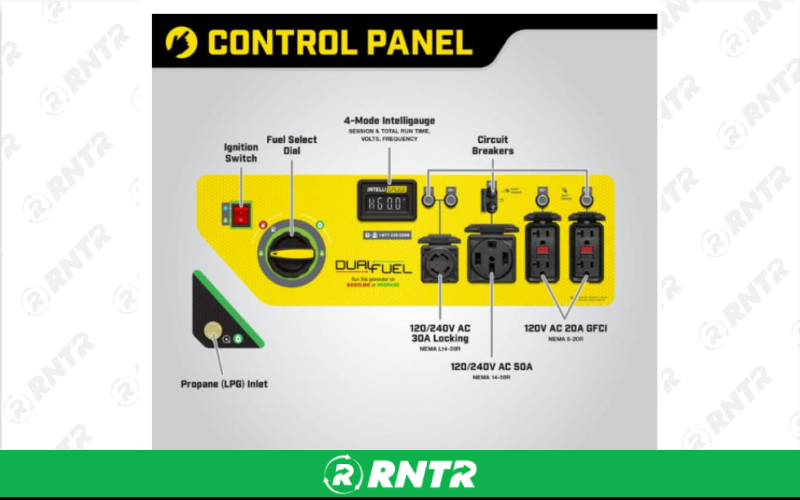 Generic GENERATOR - 8000W DUAL FUEL – For rent in lafayette, indiana – Midwest Rentals Inc  | RNTR.com – Image 1