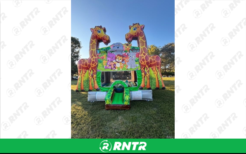 Generic Giraffe Bounce House – For rent in pompano-beach, florida – South Florida Bounce | RNTR.com – Image 1