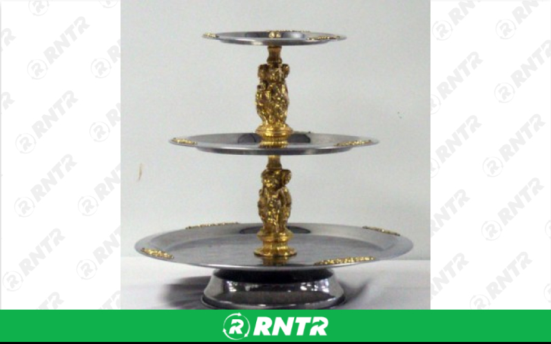 Generic Gold Accent Three Tier Tray – For rent in york, pennsylvania – A and R Rental | RNTR.com – Image 1