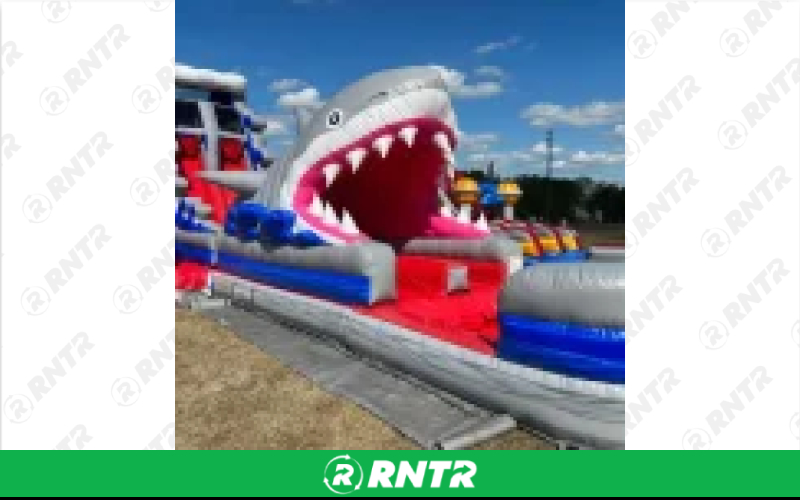 Generic Great White Water Slide 20ft DL – For rent in pompano-beach, florida – South Florida Bounce | RNTR.com – Image 1