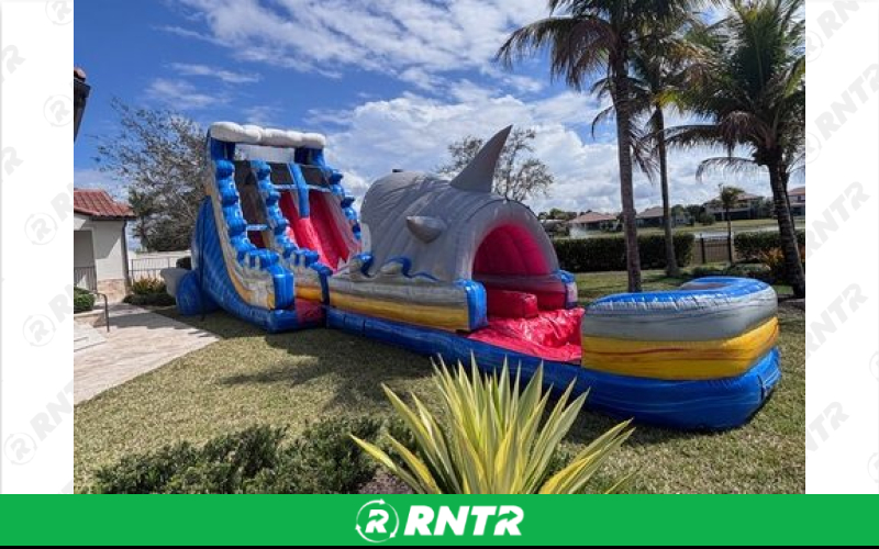 Generic Great White Water Slide 20ft DL – For rent in Pompano Beach, Florida – Palm Beach Party and Bounce | RNTR.com – Image 2 of 2