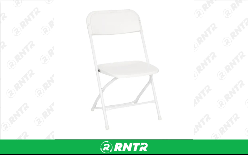 Generic HD White Folding Chair – For rent in york, pennsylvania – A and R Rental | RNTR.com – Image 1
