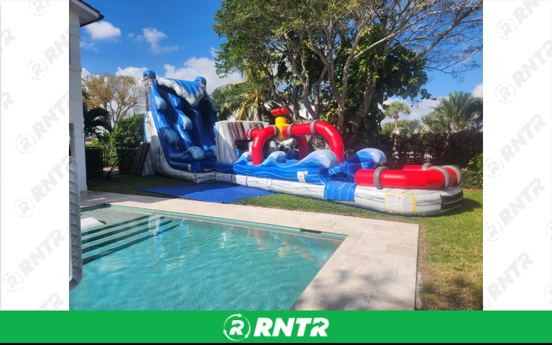 Generic Hoover Dam Water Slide 25ft DL – For rent in pompano-beach, florida – South Florida Bounce | RNTR.com – Image 1